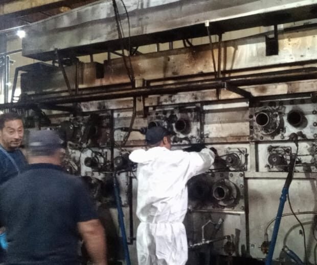 mantenimiento de horno industrial con reparación de estructura metálica y servicio técnico industrial